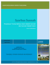 Image of syarhus sunnah